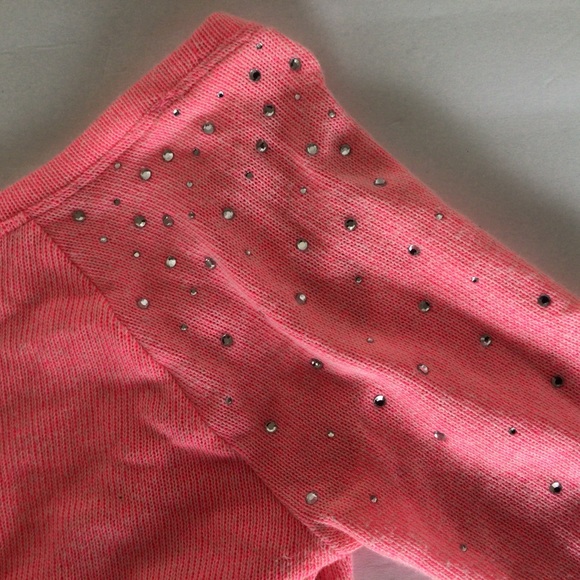 PINK VICTORIAS SECRET NEON PINK LOW BACK SWEATER SMALL - Picture 13 of 15